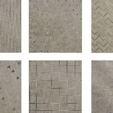 Керамическая плитка Вставка Аксима Адажио d1 бежевая набор из 6 плиток 20x20