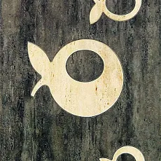 Керамическая плитка Тоскана braz/Браун apple декор 25x36