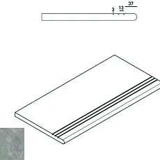 Ступени РОК СТУПЕНЬ ЗАКРУГ.ГРИП 30x60 ЛЕВ 30x60