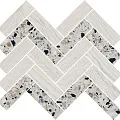 Керамическая плитка Декор kerama marazzi t042\sg5268 Монтиони мозаичный белый 34x35.5