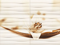 Tubadzin Maxima brown 2 set of 6 elements панно коричневый для ванной