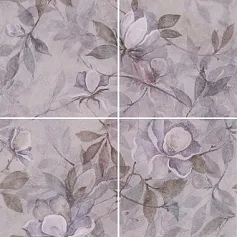 Керамическая плитка Панно Магнолия 3 (из 4 частей) 60x120