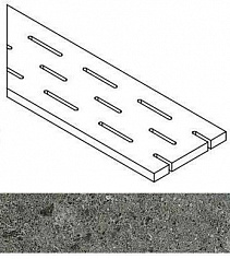 Италон ГРЭЙ РЕШЁТКА 20X60 ЛЕВ серый для улицы для крыльца