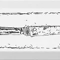 Керамическая плитка Декор knife черный nt\b25\9001 8,5x28,5