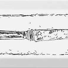 Керамическая плитка Декор knife чёрный nt\b25\9001 8,5x28,5