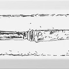 Керамическая плитка Декор knife чёрный nt\b25\9001 8,5x28,5