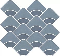 Керамическая плитка Декор kerama marazzi kmd2hid011br Таделакт наборный синий светлый, синий матовый обрезной 28x30