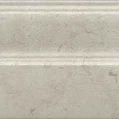 Керамическая плитка Плинтус Карму серый светлый обрезной 15x30