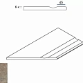 Керамогранит ЭМЕРАЛЬД БОРТИК 30x60 С ВЫЕМКОЙ ЗАКРУГЛЕН 620090000262 30x60