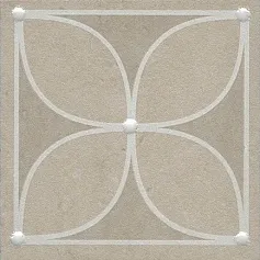 Керамогранит Вставка Туф бежевый светлый 7,7x7,7