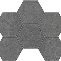 Мозаика estima ln03/te03 Луна/ luna Хексагон anthracite Серый 25x28.5