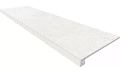 Estima Estima Комплект NL00 Nolana White (Ступень 33x120 неполированный прямоугольный бортик без насечек и Подступенок 14,5x120) белый 