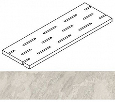 Италон АЙС РЕШЁТКА 20X60 белый для улицы для крыльца