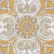 Керамогранит Декор Алмаш центр жёлтый 30x30