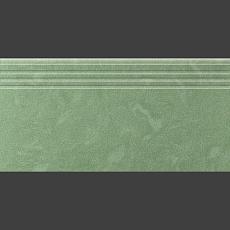 Ступени Амба Зеленый с насечками 30x60