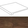 Ступени Этик/ etic palissandro scalino angolare sx 22,5x22,5
