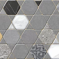 Керамическая плитка Декор gravita 78801868 Цементо ash Кристал dec серый 30x90