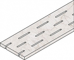 Италон ПУР РЕШЁТКА 20X60 ПР бежевый для улицы для крыльца