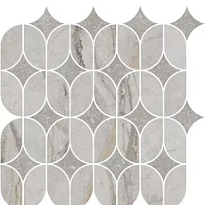 Керамическая плитка Декор kerama marazzi kmd2hid004br Ифран наборный серый светлый глянцевый обрезной 30x32.5