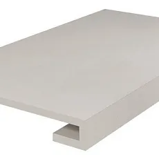 Ступени Онда серый светлый обрезной 33x60