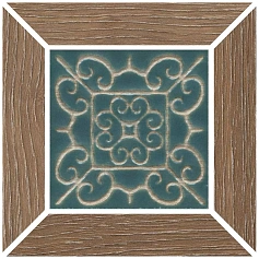 Керама Марацци Вставка Kerama Marazzi ID157 Тровазо наборный коричневый светлый матовый коричневый 