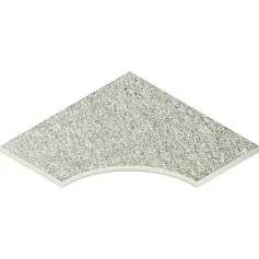 Керамогранит Бортик Нордика Айс угловой закругленный 30 620090001048 серый 60x60