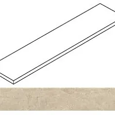 Ступени Атлас Конкорд Ринашенте Фьюжн Крета угловая левая 620070003271 бежевый 33x120