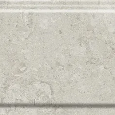 Керамическая плитка Бордюр Карму серый светлый обрезной 12x30