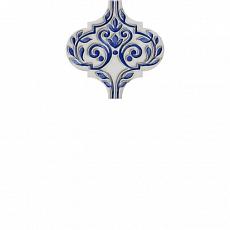 Керамическая плитка Декор Арабески Майолика 2 6,5x6,5