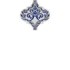 Керамическая плитка Декор Арабески Майолика 2 6,5x6,5