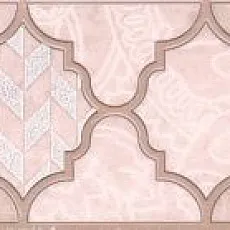 Керамическая плитка Бордюр Фоскари розовый 5,4x25