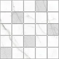 Мозаика Блэк Энд Вайт/ black & white Вайт mix 30,7x30,7