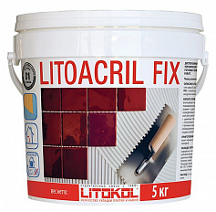 Дисперсионный клей белого цвета LITOACRIL FIX