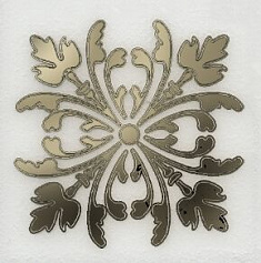 Керама Марацци Вставка Клемансо белый белый для квартиры,  для кухни, для гостиной, для прихожей, для туалета