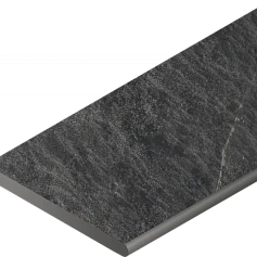 Бортик Италон Материя x2 Титанио закругленный правый 620090001206 черный 30x120