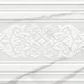 Керамическая плитка Декор kerama marazzi 14041r\3f Прадо белый панель глянцевый обрезной 40x120