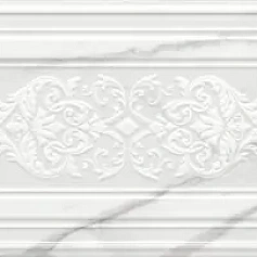 Керамическая плитка Декор kerama marazzi 14041r\3f Прадо белый панель глянцевый обрезной 40x120