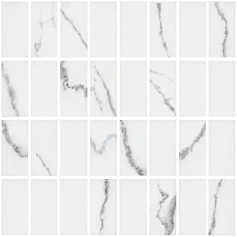 Керамическая плитка Декор kerama marazzi mm8380 Мираколи мозаичный белый глянцевый 20x30
