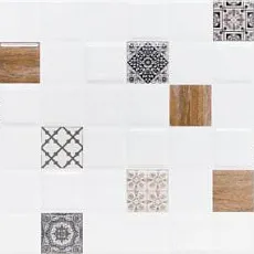 Керамическая плитка Астрид/ astrid Декор 1 Белый 20x40