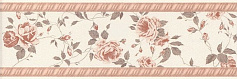 Керама Марацци Бордюр Дейра Цветы бежевый для ванной