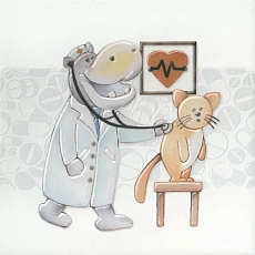 Керамическая плитка Декор kerama marazzi vt\a501\5009 Айболит 1 20x20