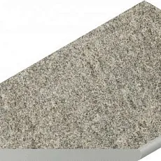 Керамогранит Бортик Нордика Сильвер закругленный левый 620090001065 серый 30x60