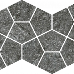 Мозаика Италон Магма Графит Призм 620110000248 серый 20.5x41.3
