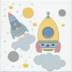 Керамическая плитка Декор kerama marazzi vt\a373\5009 Бон Вояж Ракета 20x20