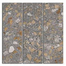 Керамогранит Декор Терраццо коричневый мозаичный 14,7x14,7