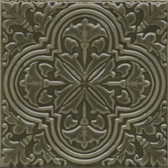 Керама Марацци Декор Kerama Marazzi KMD3STA002BN Фес зеленый глянцевый зеленый 