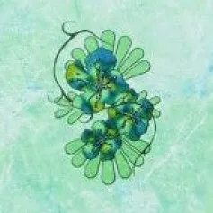 Керамическая плитка пьетра декор бирюзовый 02 20x30