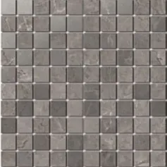 Керамическая плитка Декор Гран Пале серый мозаичный 25x40