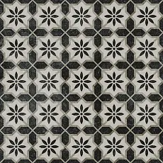 Керамогранит декор фреджио 1 черно-белый 20x20