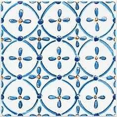 Керамическая плитка Вставка kerama marazzi stg\a485\1146h Капри майолика 9.8x9.8